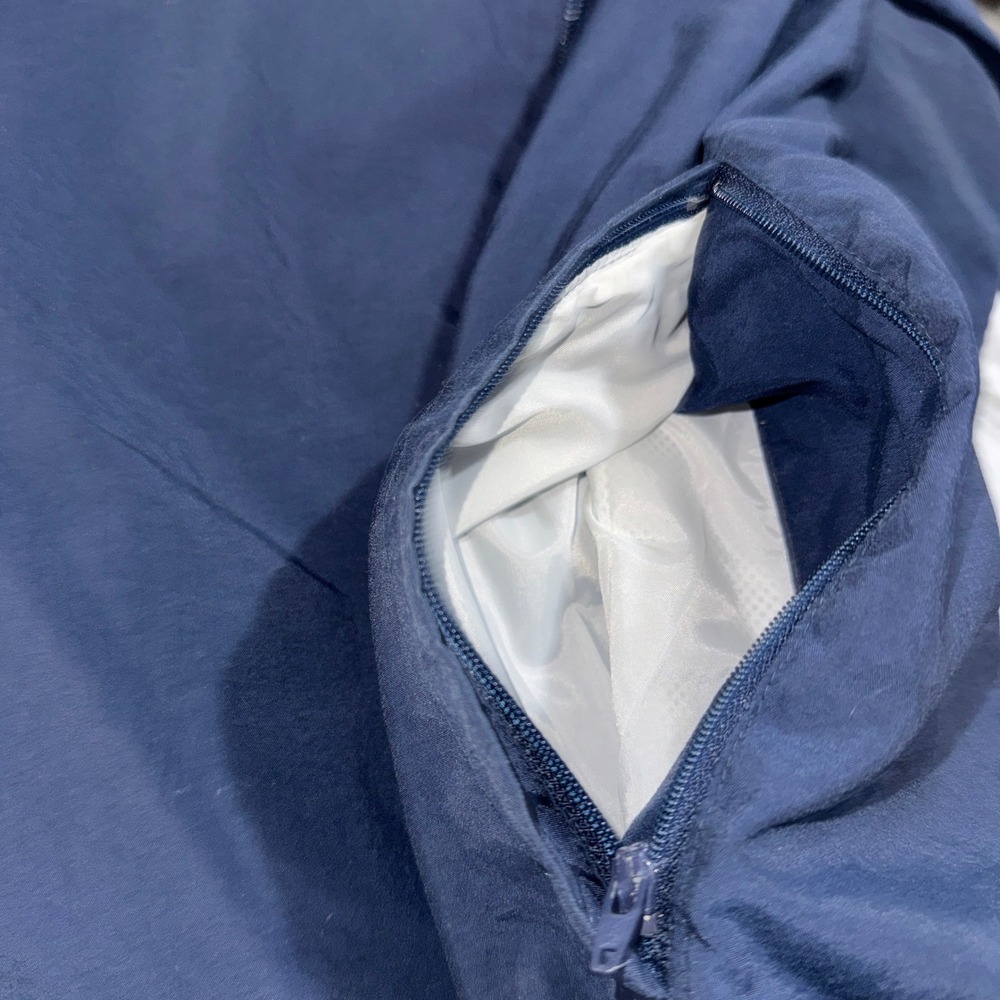 Vintage Nike Team Windbreaker Track Jacket Mens 3XLT Navy White Full Zip Mesh - Picture 10 of 10